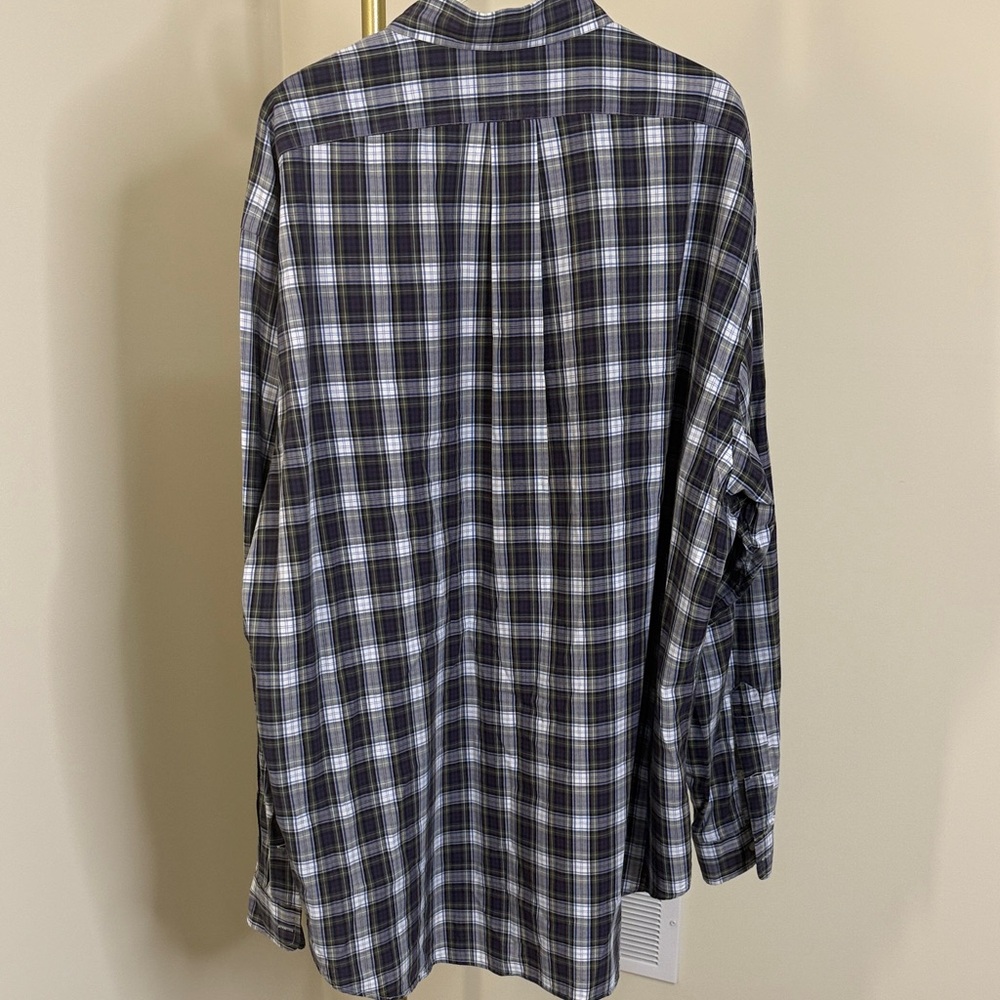 Ralph Lauren Men's Plaid "Blake" 100% Cotton Button - Down Shirt - XL - Picture 4 of 10